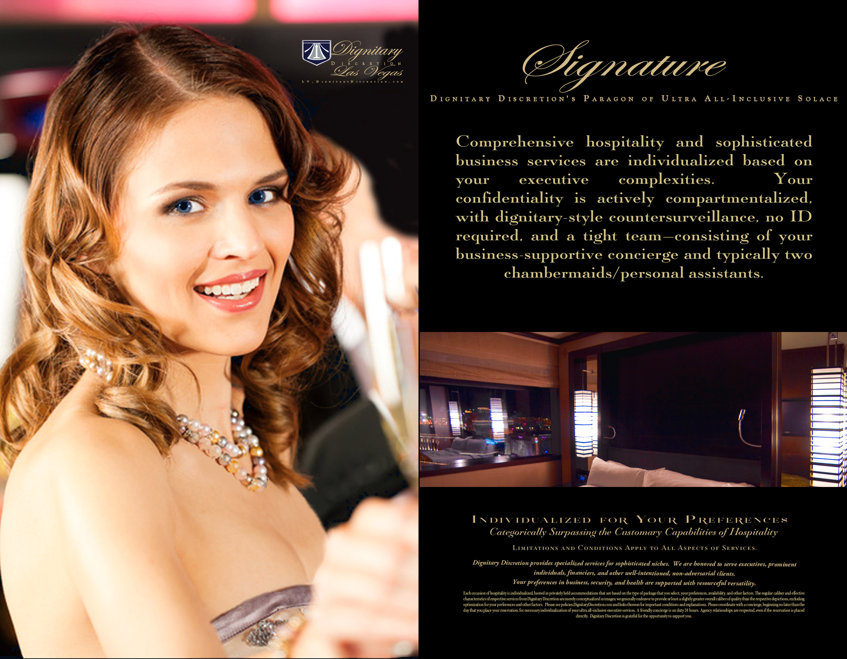 Signature Package, Dignitary Discretion Las Vegas