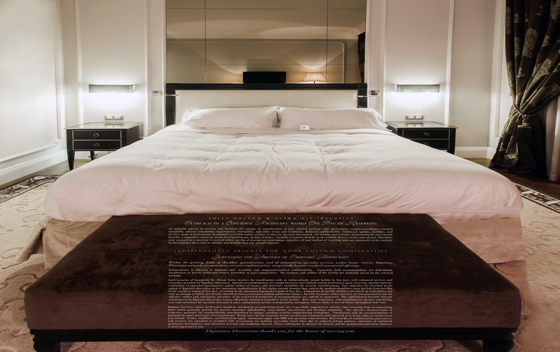 Custom premium villa for special requests, subject to higher rates